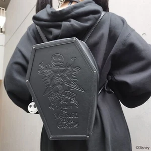 QOOZA × Pesadilla antes de Navidad Mochila Ataúd Negra Japón Nueva - Imagen 1 de 10