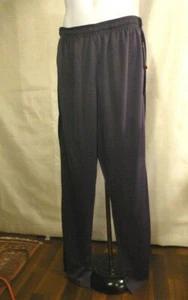 New Hanes Sport Active Gear Men's Training Pants with Pockets Grey Black Large!! - Picture 1 of 9