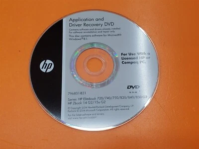 ⭐️⭐️⭐️⭐️⭐️ HP Application And Driver Recovery DVD Windows 8.1 Disc Only - Image 1 of 2
