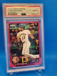 2023 Topps Chrome - Ke'Bryan Hayes #137 "Magenta" PSA 10 - 224/399 - Picture 1 of 2