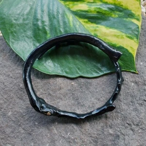 Indonesian Akar Bahar Bracelet Genuine Black Coral Bangle #299 - Picture 1 of 6