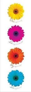 BLUMEN FLOWERS SLIM LINE POSTER DANCE LOVE SING - Picture 1 of 1