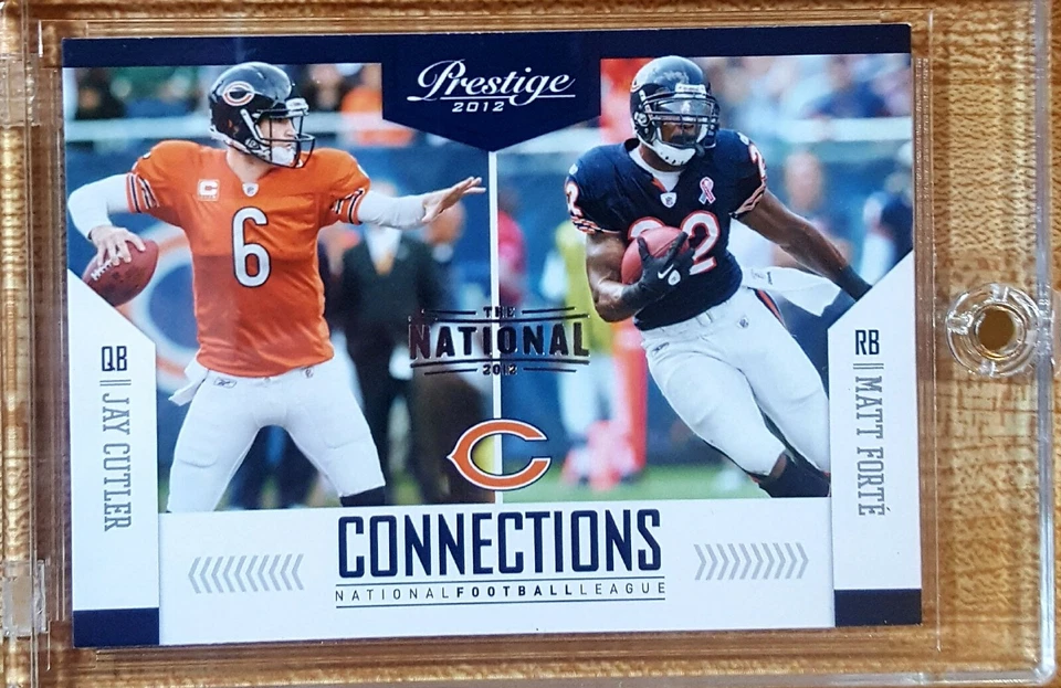 2012 Prestige Connections National Show exclusive Matt Forte/Jay Cutler /  5 - Image 1 of 2