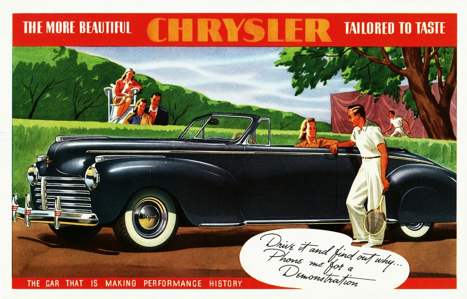 1941 Chrysler Dealer Showroom Wall Picture 11 x 17 Giclee print - Image 1 of 1