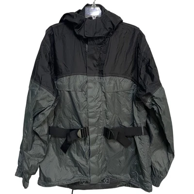 First Gear Rainman Mens Motorcycle Rain Jacket Large 3M Scotchlite Reflective - Image 1 of 4