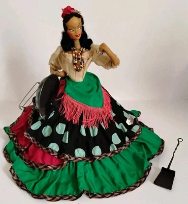 Vintage Galia Spanish Lady Cook Pans Cloth Artist Doll Klumpe Roldan Style c1950 - Image 1 of 4