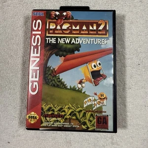 Pac-Man 2 The New Adventure Sega Genesis SOLO ESTUCHE Y MANUAL SIN JUEGO - Imagen 1 de 5