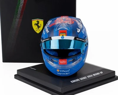 Modèle Casque Helmet 1:5 F1 Looksmart Ferrari SF-24 Sainz Miami GP 2024 Neuf - Photo 1/4