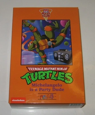 PIZZA CLUB MICHELANGELO Neca TMNT Teenage Mutant Ninja Turtles animado sin usar, en caja sellada Foto 1 de 4