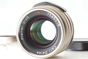 [ MINT w/ Hood ] Contax Carl Zeiss Planar T* 45mm f2 Lens For G1 G2  From JAPAN - Picture 1 of 11
