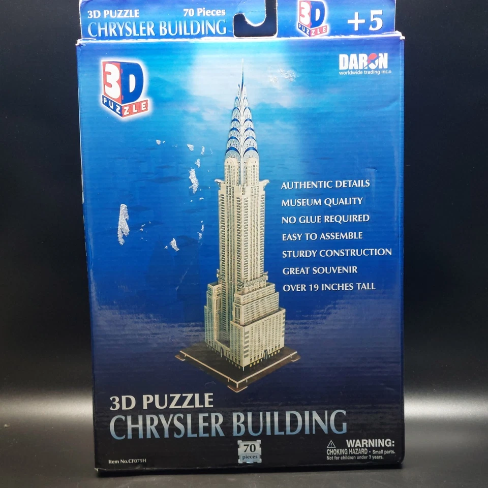 Rompecabezas 3D Daron CF075H Chrysler Building 70 piezas Foto 1 de 3
