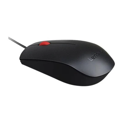 Lenovo Optical Black and Red 1600dpi Mouse USB New - Image 1 of 2