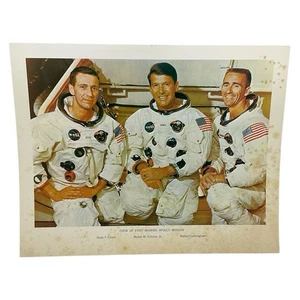 Apollo 7 Crew Photo NASA 1968 Vintage Space Mission Donn Eisele - Picture 1 of 5