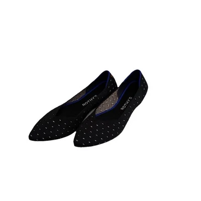 Zapatos planos Rothys The Point de punto marfil patrón retirado talla 8 Foto 1 de 4