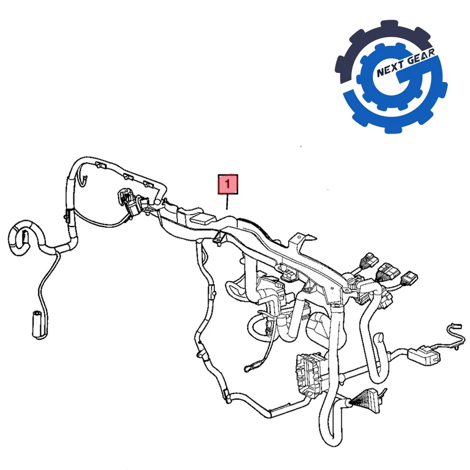 Nuevo cableado de panel de instrumentos Mopar OEM para Jeep Compass Patriot 2015 68241773AC Foto 1 de 3