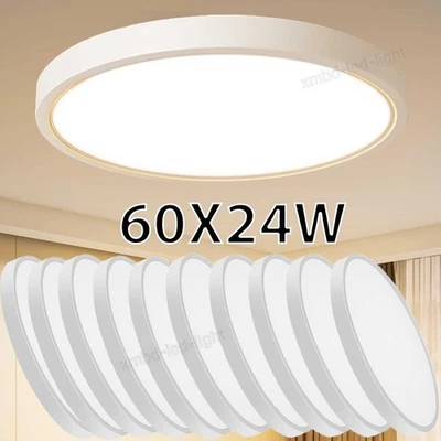 60x 24W LED Ceiling Down Light Ultra Thin Home Fixture Bedroom Kitchen Lamp US - Image 1 of 4