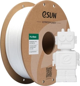 eSUN PLA Basic Filament 1.75mm, 3D Printer 1.75mm 1KG, White  - Picture 1 of 7