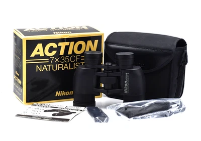 Nikon ACTION 7 X 35CF NATURALIST III Binoculars, Straps, Case, Box, Instructions - Image 1 of 4
