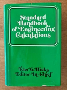 Standard Handbook of Engineering Calculations, Tyler Hicks, 1972 w/ dust jacket - Picture 1 of 10