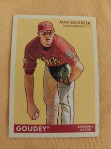 1 2009 MAX SCHERZER OBERDECK GOUDEY BASEBALLKARTE #2 DIAMANTBACKS METS TIGER - Bild 1 von 2