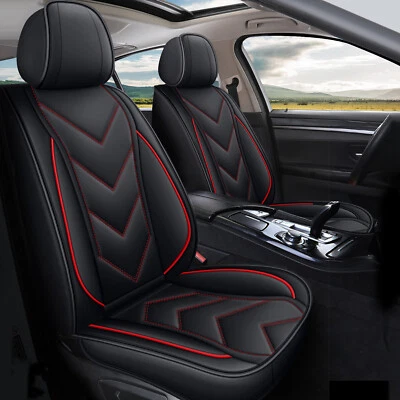 Car Faux Leather 5-Seat Covers For Mitsubishi Outlander 2007-2023 Front&Rear Pad Foto 1 de 4