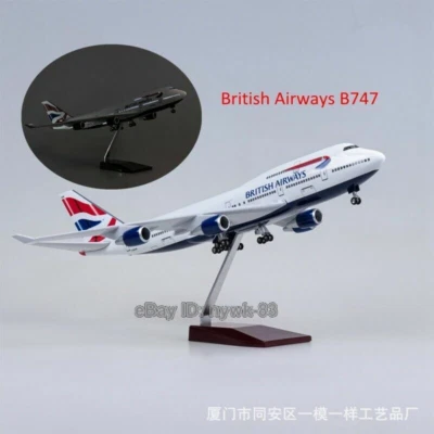 Luz de voz de avión de pasajeros modelo British Airways 747-400 1/150 Foto 1 de 4
