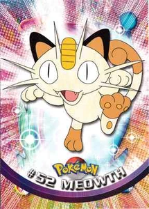 MEOWTH # 52, SERIES 1, YEAR 1999, TOPPS, BLUE LOGO IN NM CONDITION - Picture 1 of 1