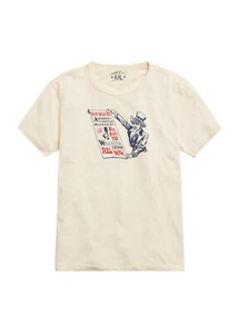 Men's Ralph Lauren RRL White Jersey Uncle Sam Graphic T-Shirt New - Picture 1 of 3