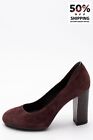 RRP €284 HOGAN Suede Leather Court Shoes US8.5 UK5.5 EU38.5 Purple Made in Italy