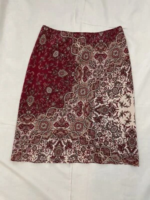 Banana Republic Womens 6 Print Lined Silk Skirt - Image 1 of 4