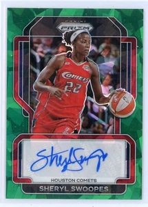 2022 Panini Prizm WNBA Signatures SG-SWP Sheryl Swoopes Green Ice Auto - Bild 1 von 2