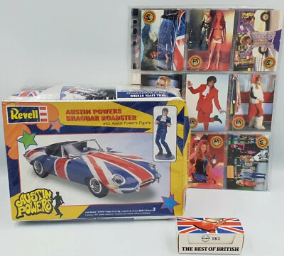 AUSTIN POWERS : SHAGUAR MODEL KIT, TRADING CARDS, TRIUMPH TR7 DIE CAST MODEL SET - Image 1 of 4