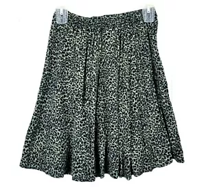 Clio Skirt Women Size Small Green Black Animal Print Vintage A-line - Picture 1 of 11