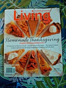 Martha Stewart Living Magazine, Nov. 2010, Homemade Thanksgiving & Pets Issue - Picture 1 of 3