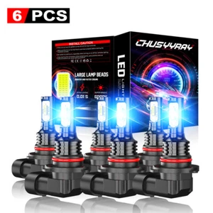 For Chevy Silverado 1500 2500 HD 2003-2006 8K LED Headlight+Fog Light Bulbs Kit - Picture 1 of 17