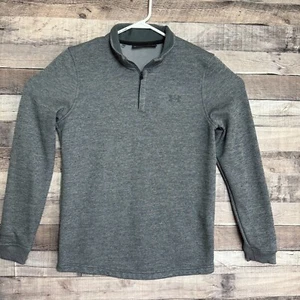 Under Armour Storm Sweater Fleece 1/4 Zip Mens Small Gray Performance Coldgear - Picture 1 of 11