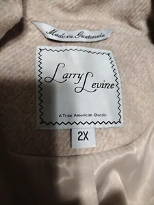 WOMENS OVERCOAT BY LARRY LEVINE,2X, MADE IN GUATEMALA/STONE HEATHER - Picture 1 of 5