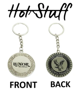 LUXOR WIRE WHEEL EMBLEM KEYCHAIN CHROME - Foto 1 di 3