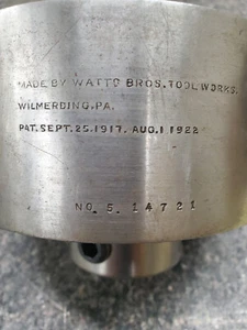 Floding drill head sq,hex #5 Watt Bros. # 4 taper 19/32"; 9/16"; 6.2mm hex 3ea - Bild 1 von 5