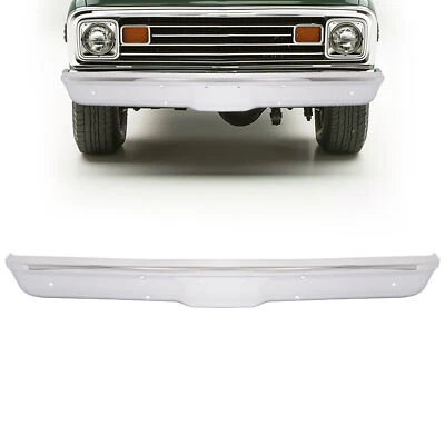 Chrome Front Bumper Face Bar For Chevy/ GMC C/K Pickup Blazer Jimmy 1967-1970 - Image 1 of 4