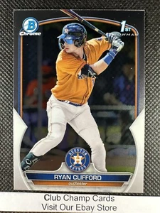 2023 #BCP-10 Ryan Clifford Bowman Chrome Baseball 1st Houston Astros - Bild 1 von 2