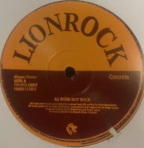 Lionrock Rude Boy Rock Vinyl 12" Single HARD3112DJ Dance/House - Picture 1 of 2