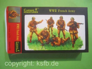 1:72 Caesar H038 WKII Frankreich Soldaten Adrian Helm Infanterie Figuren Armee - Picture 1 of 4