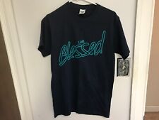 I AM BLESSED T SHIRT SMALL DARK BLUE JERSEY