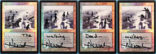 Polluted Delta FOIL Onslaught ARTIST SIGNED ALTERED PLAYSET OF 4 (251601)