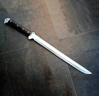 Espada Ninja Tanto Hecha a Mano Full Tang Acero al Carbono Hoja Recta con Funda --- Foto 1 de 3