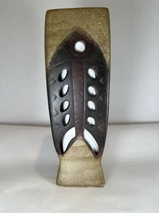 Decorative Bone Fish Vase with Cutouts and a Square Tapered Base - Picture 1 of 11