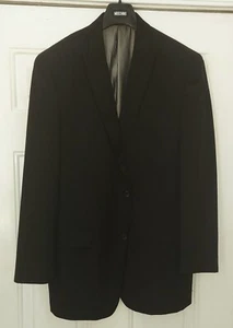 MICHAEL KORS MEN'S BLACK WOOL-POLYESTER 2-BUTTON SPORT JACKET SIZE 42 L - Picture 1 of 11