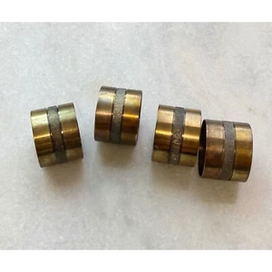 Juego de 4 anillos de servilleta vintage hechos en Hong Kong - Imagen 1 de 5