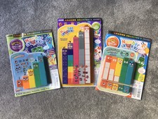 CBeebies Numberblocks 1-15 - 80 Toy Number Blocks with 3 Magazines & Stickers.